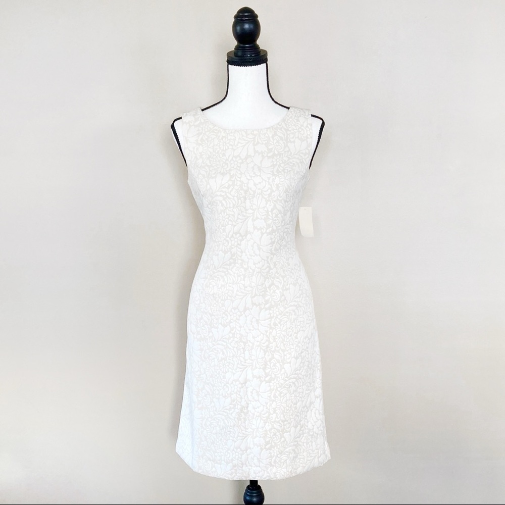 Coldwater Creek dress jacquard sheath size 4